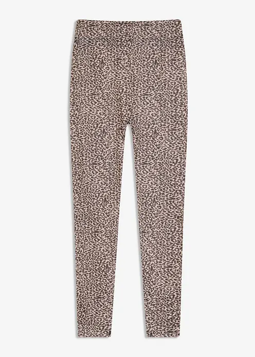 Thermo Leggings in braun von vorne - bonprix