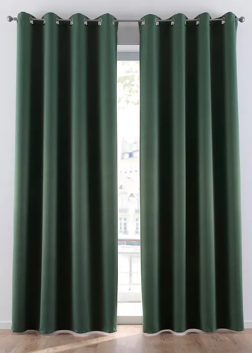 Abdunkelnder Vorhang, in vielen Größen (1er Pack) in grün - bonprix