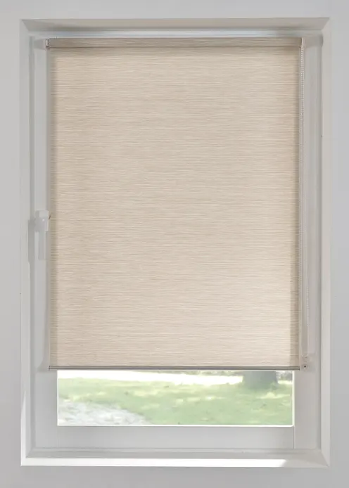 Sichtschutzrollo in Bambus Optik in beige - bonprix