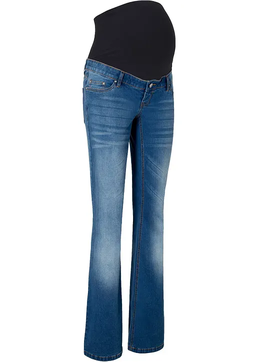 Umstandsjeans, Bootcut in blau - bonprix