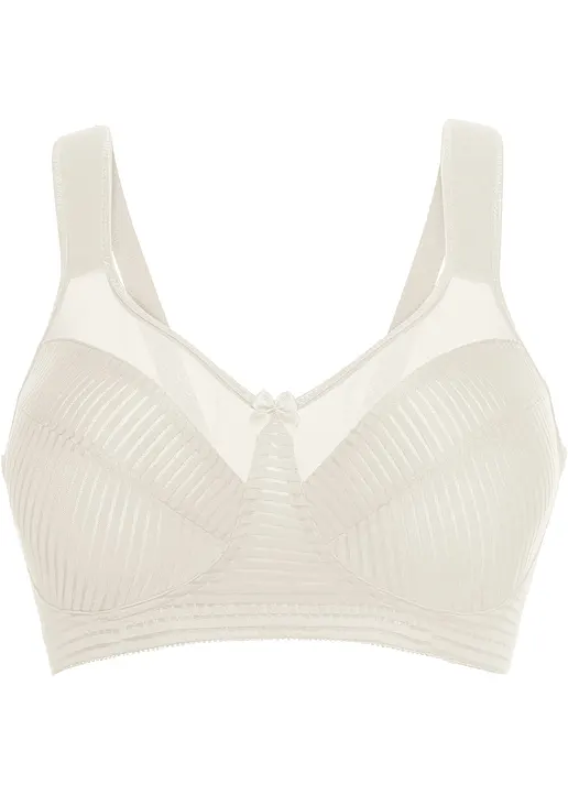 Minimizer-BH ohne Bügel mit gepolsterten Trägern in beige von vorne - bonprix