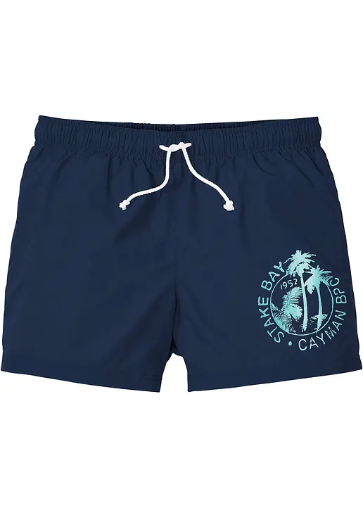 Badeshorts Herren in blau von vorne - bonprix