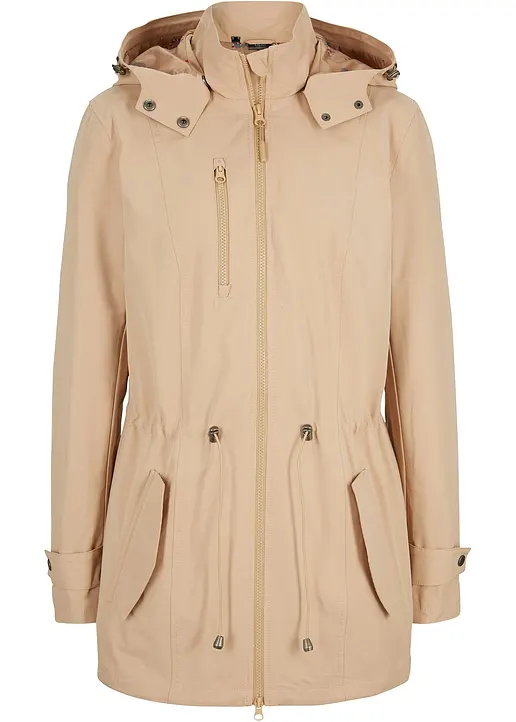 Parka in beige von vorne - bonprix
