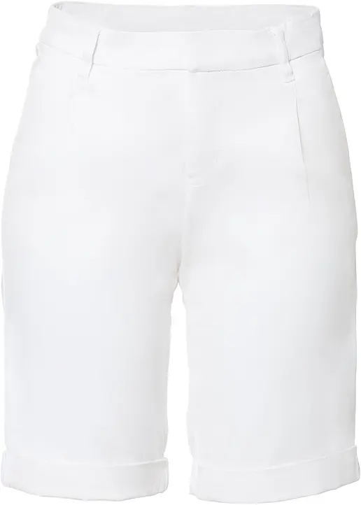 Stretch-Bermuda in weiß von vorne - bonprix