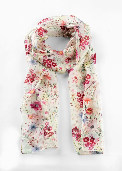 Seidenschal in beige - bonprix