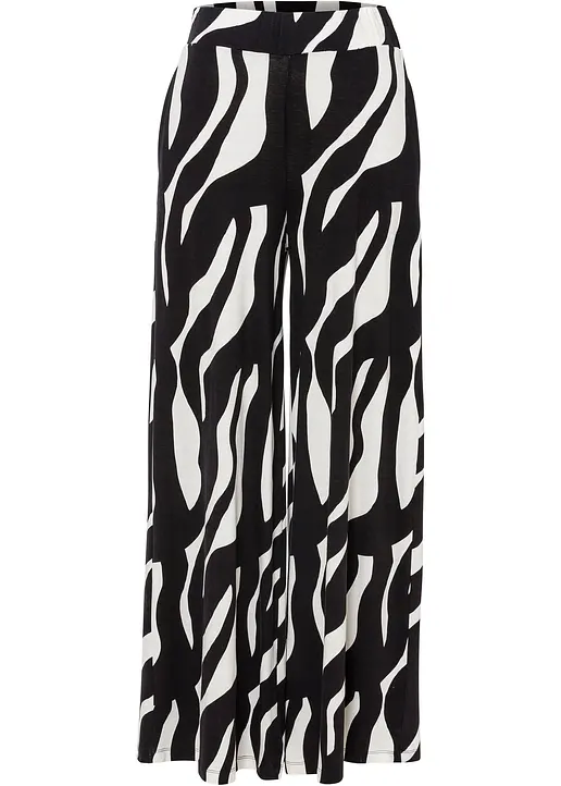 Jersey-Hose aus softem Viskose-Mix in weiß von vorne - bonprix