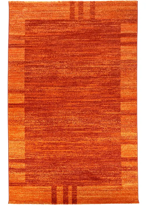 Teppich in melierter Optik in orange - bonprix