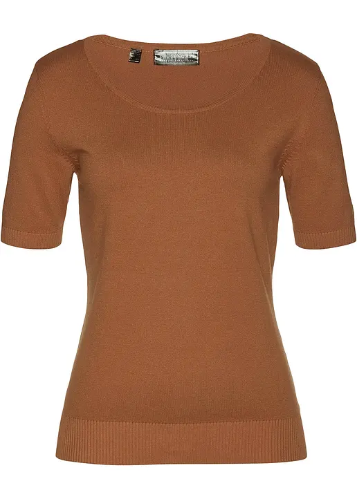 Pullover in braun von vorne - bonprix