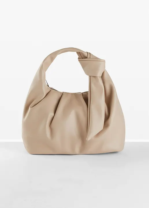 Handtasche in beige von vorne - bonprix
