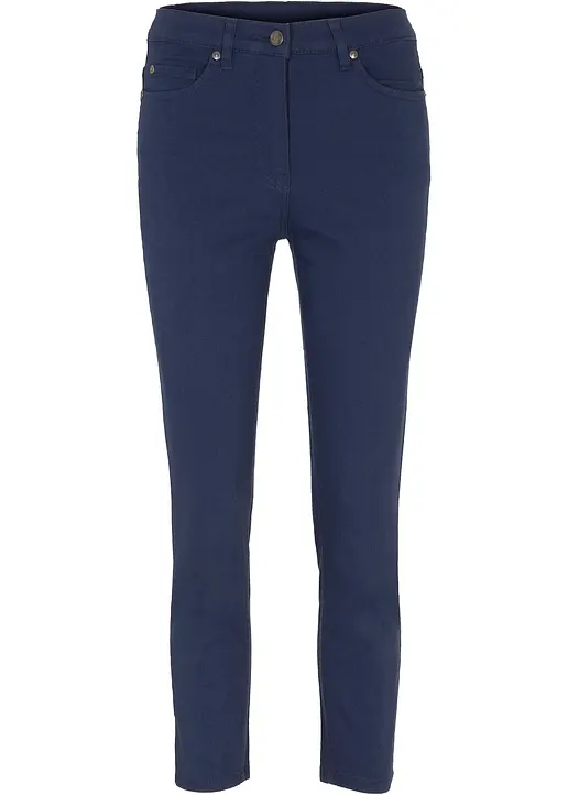 7/8-Hose, High Waist in blau von vorne - bonprix