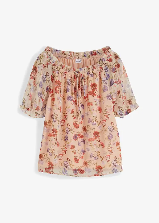 Tunikabluse in rosa von vorne - bonprix