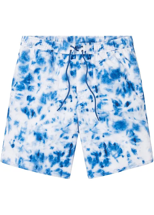 Badeshorts Herren aus recyceltem Polyester in blau von vorne - bpc bonprix collection