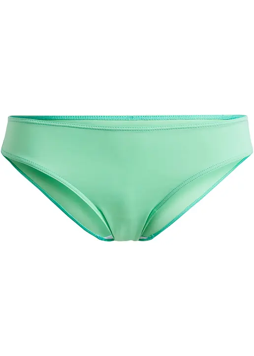 Bikinihose aus recyceltem Polyamid in grün von vorne - bpc bonprix collection