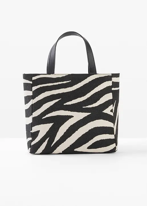 Handtasche in schwarz von vorne - bonprix
