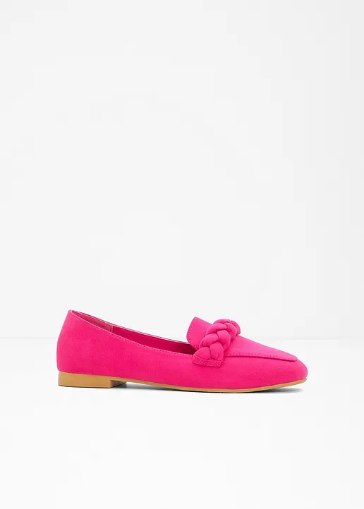 Loafer in pink von vorne - bonprix