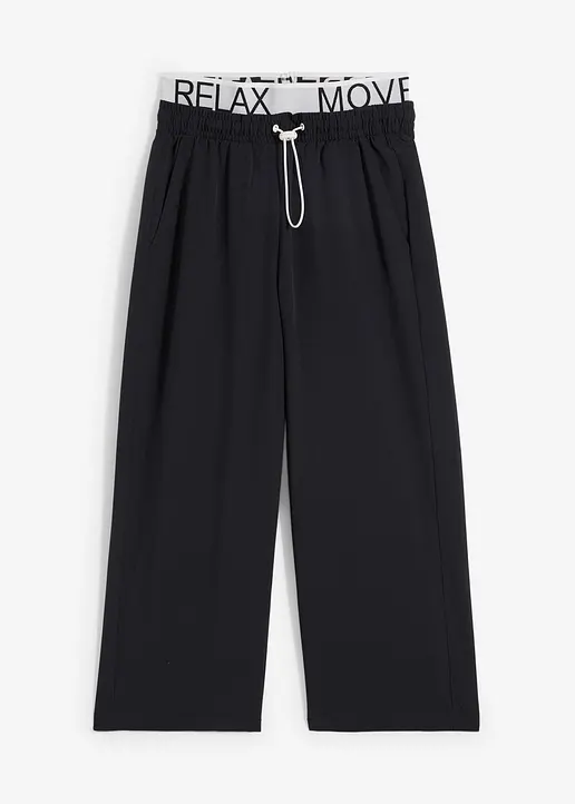Schnelltrocknende Funktions-Hose in schwarz von vorne - bonprix
