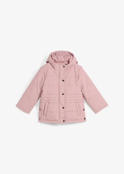 Mädchen Winter Parka mit Funktion in rosa von vorne - bonprix