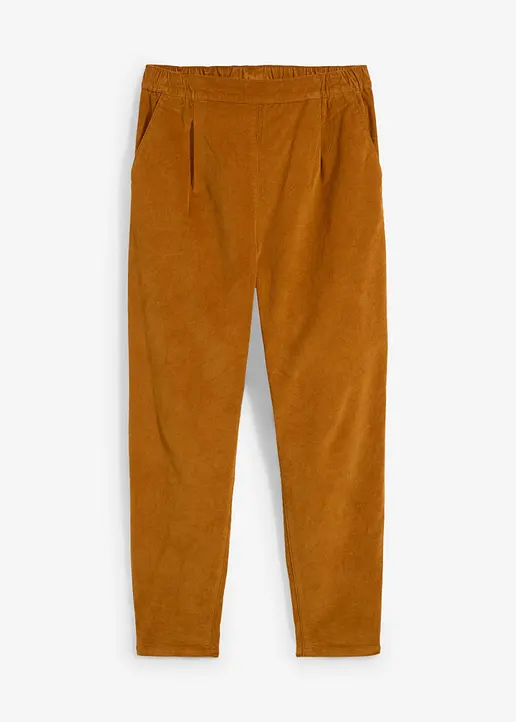 Cordhose aus Bio-Baumwolle in braun von vorne - bonprix