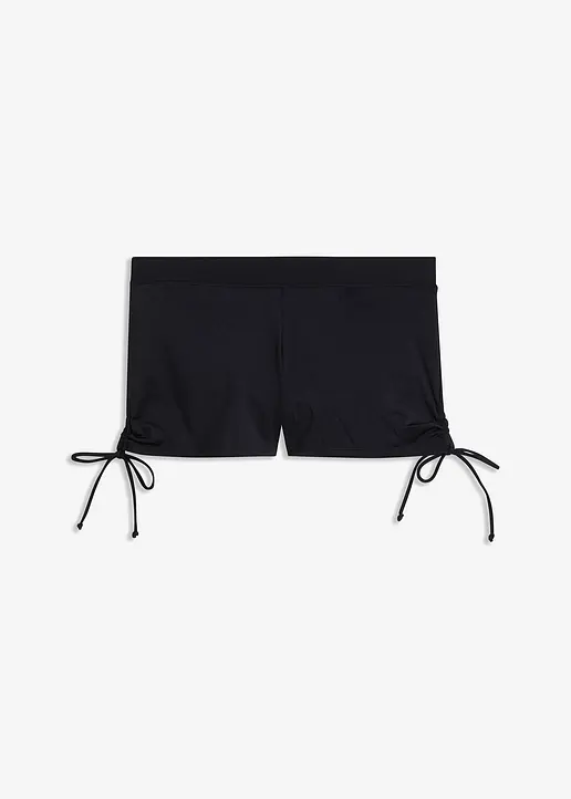 Badeshorts mit Innenslip in schwarz von vorne - bonprix