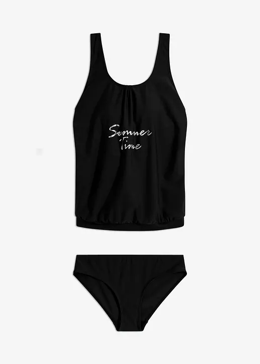 Tankini (2-tlg. Set) in schwarz - bonprix