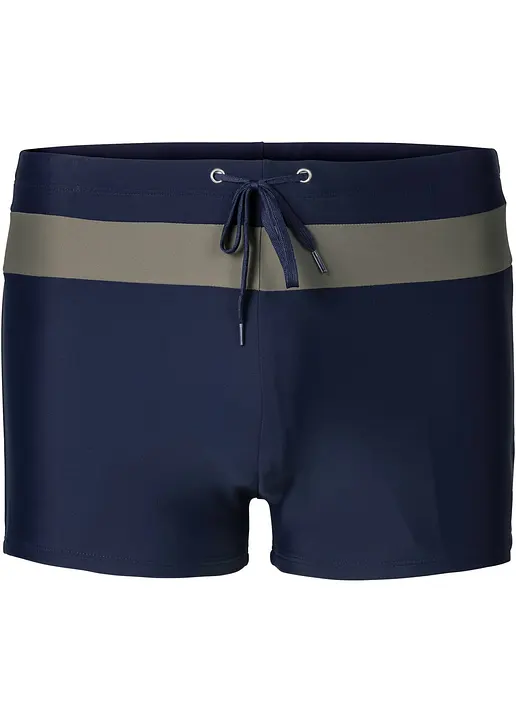 Badehose Herren in blau von vorne - bonprix