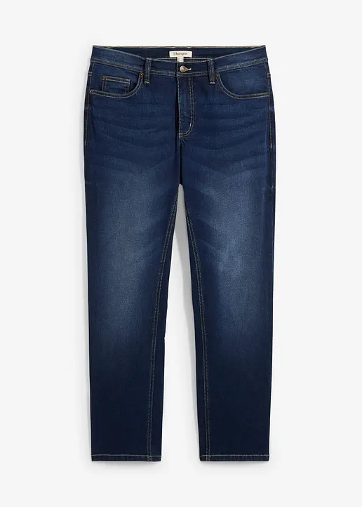 Regular Fit Jeans, Straight in blau von vorne - bonprix