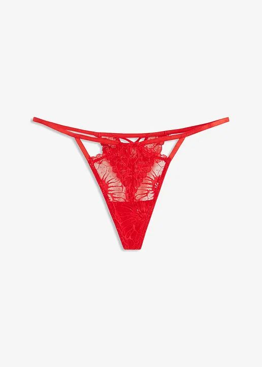 Sexy String mit modernen Cut-Outs - rot - Damen | bonprix