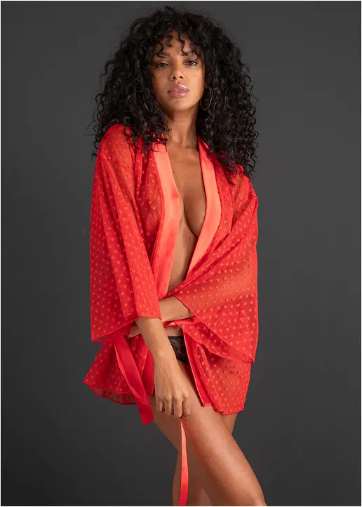 Kimono in rot von vorne (Totalaufnahme) - VENUS