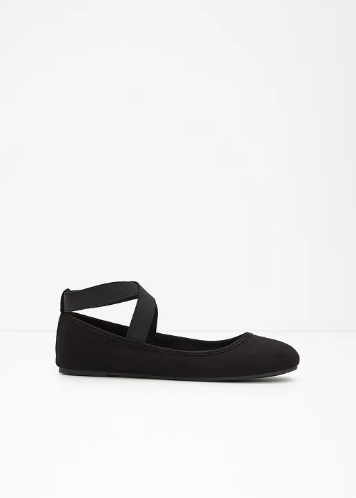 Ballerina in schwarz - bonprix