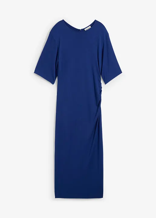 Jerseykleid aus softem Modal-Mix in blau von vorne - bonprix