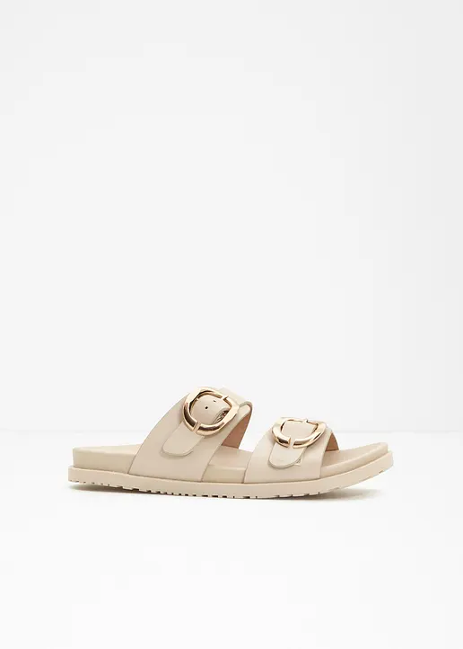 Pantolette in beige - bonprix