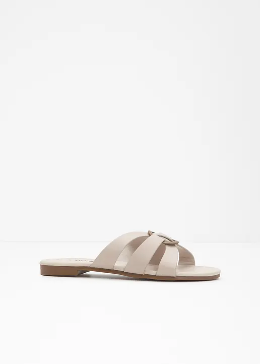 Pantolette in beige - bonprix