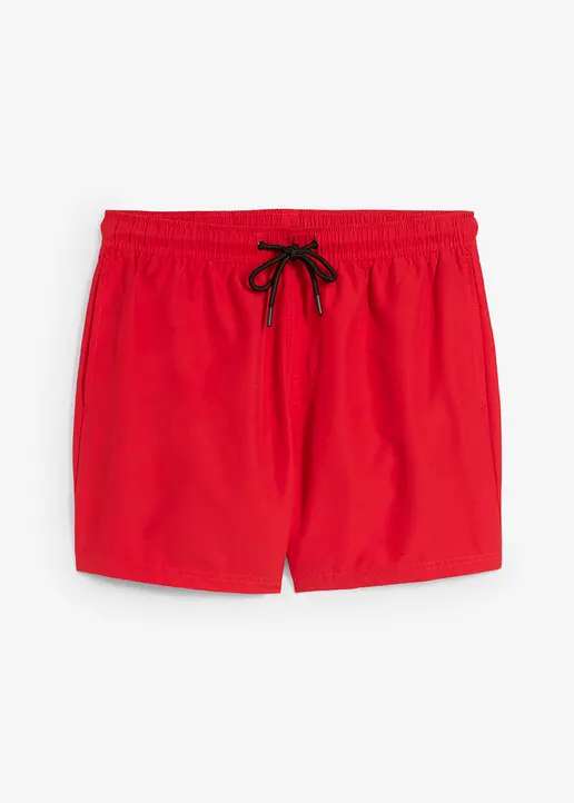 Badeshorts Herren in rot von vorne - bonprix