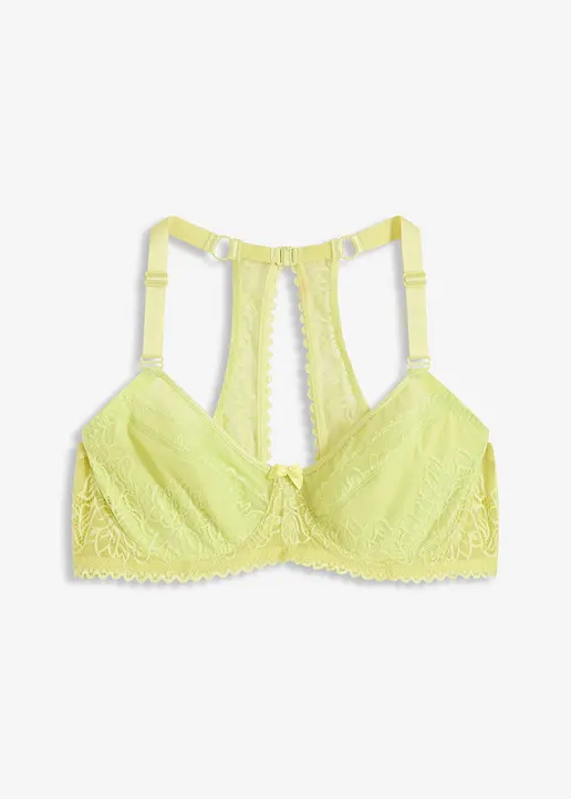 Minimizer-BH mit zarter Spitze in grün von vorne - bonprix