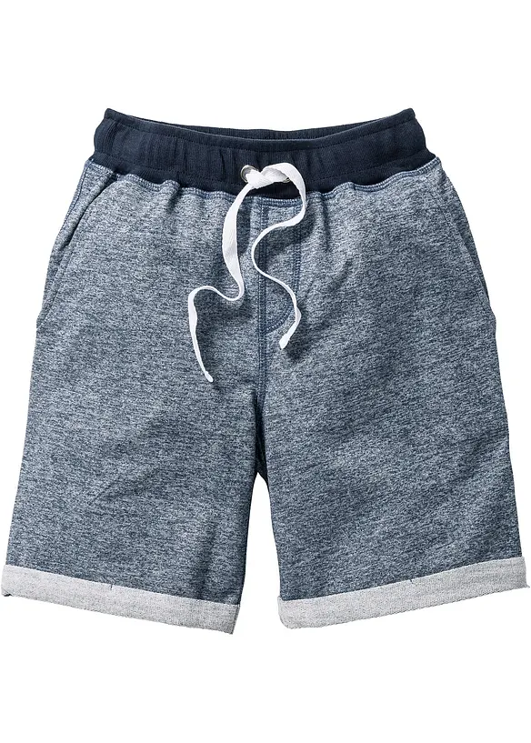 Jungen Bermuda in Denimoptik in blau von vorne - bonprix