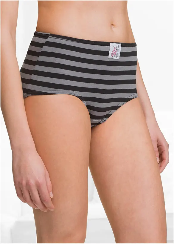 Maxislip mit weicher Baumwolle (4er Pack) in rot von vorne - bonprix