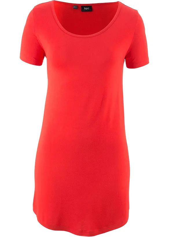 Longshirt aus softer Viskose in rot von vorne - bonprix