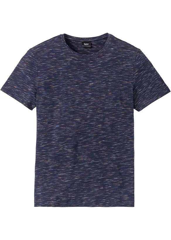 T-Shirt in Regular Fit in blau von vorne - bonprix