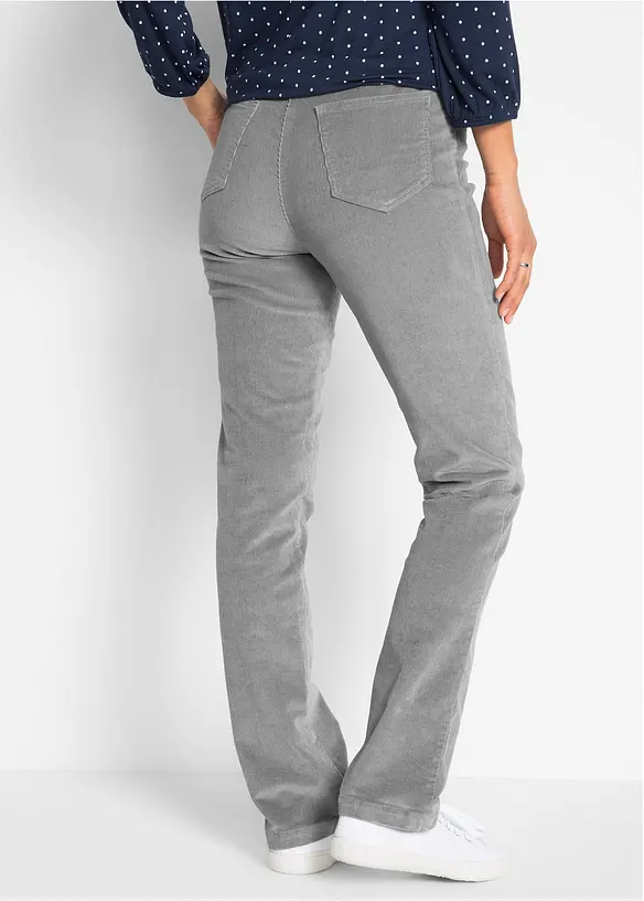 Cordhose aus Baumwoll-Mix in grau von hinten - bonprix Cordhose aus Baumwoll-Mix in grau von hinten - bonprix
