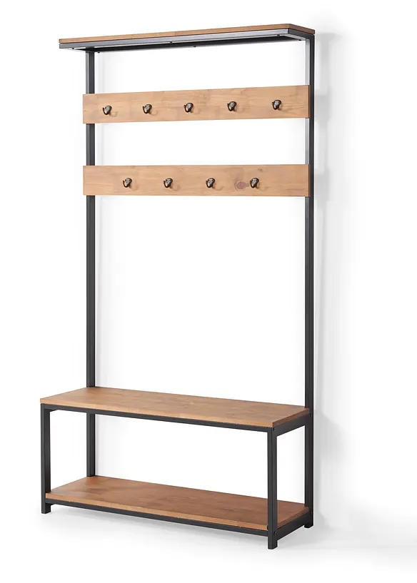Garderoben Regal in beige von vorne - bonprix
