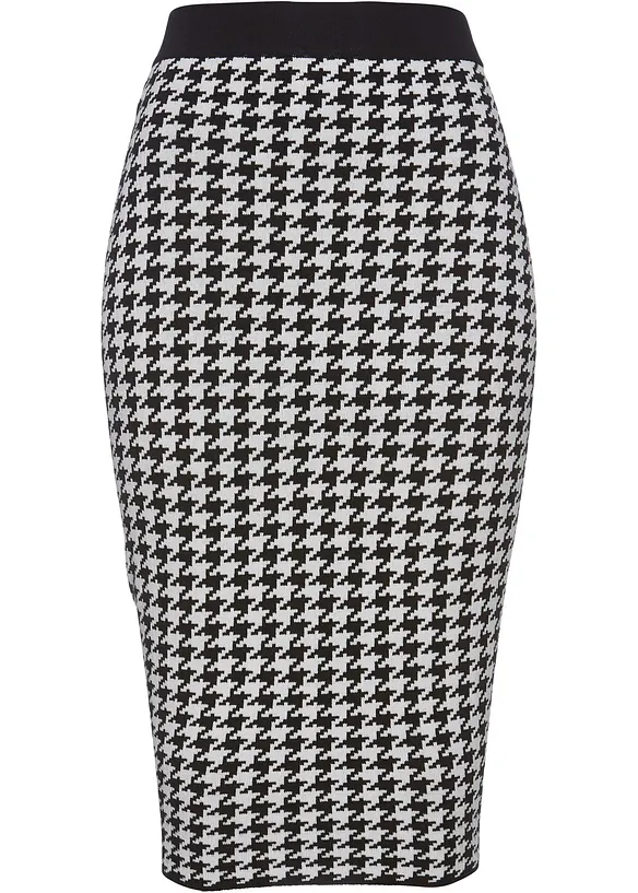 Strickrock in schwarz von vorne - bonprix Strickrock in schwarz von vorne - bonprix