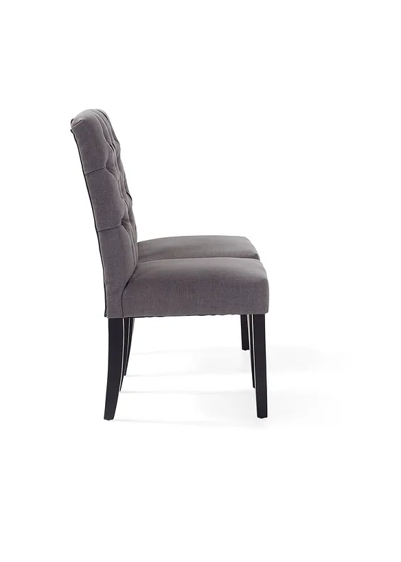 Stuhl (2er Pack) in grau von der Seite - bonprix