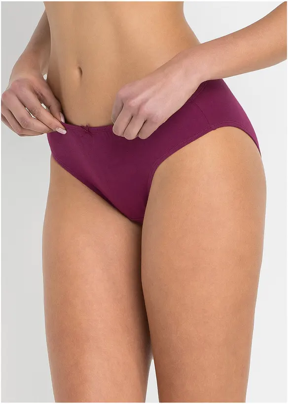 Slip (6er Pack) in lila von vorne - bonprix