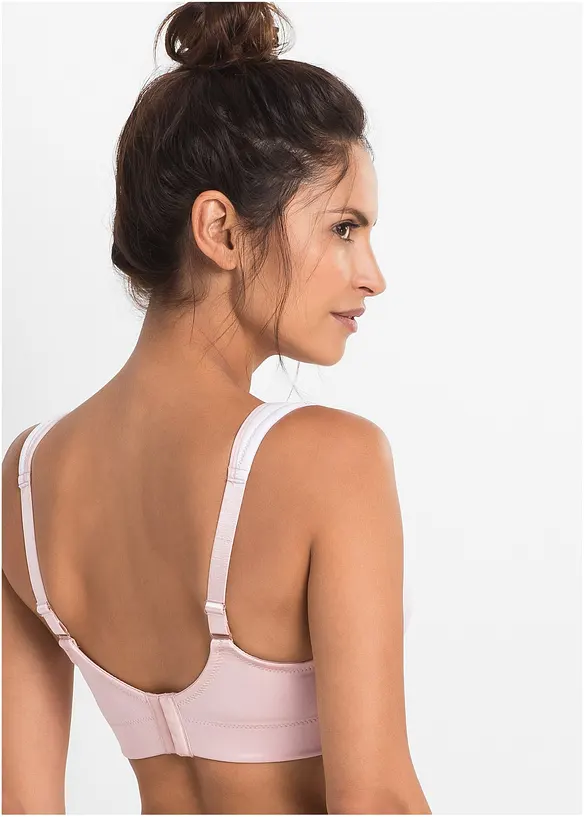 Sport BH mit mittlerem Halt in rosa von hinten (im Anschnitt) - bonprix