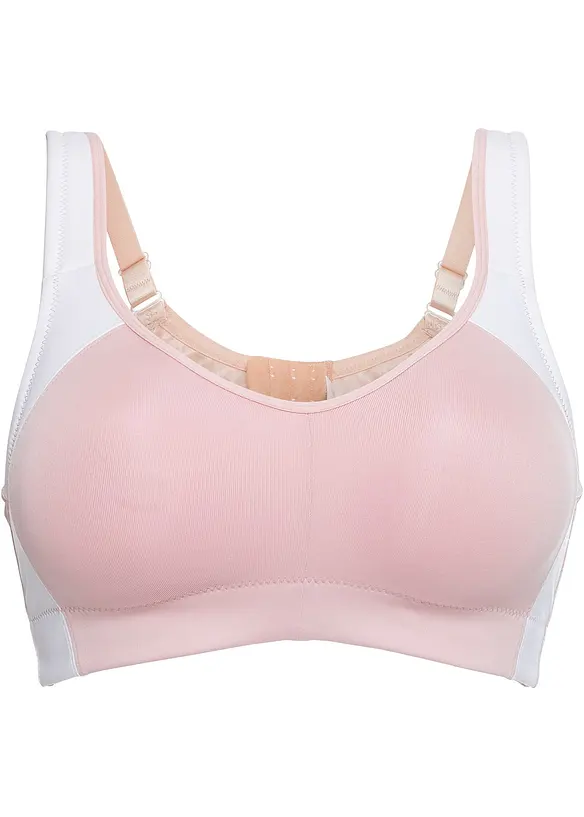 Sport BH mit mittlerem Halt in rosa von vorne - bonprix