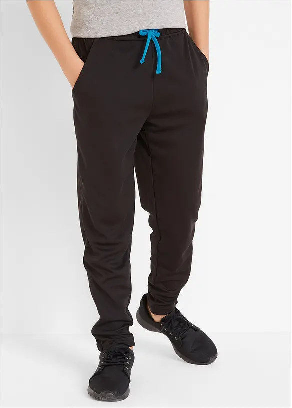 Sporthose, schnelltrocknend und atmungsaktiv in schwarz von vorne - bonprix