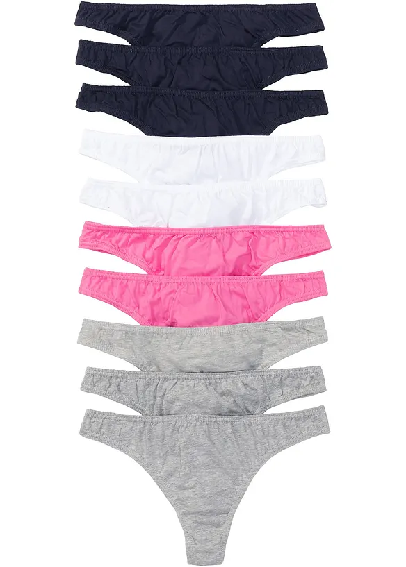 String (10er Pack) in grau - bonprix