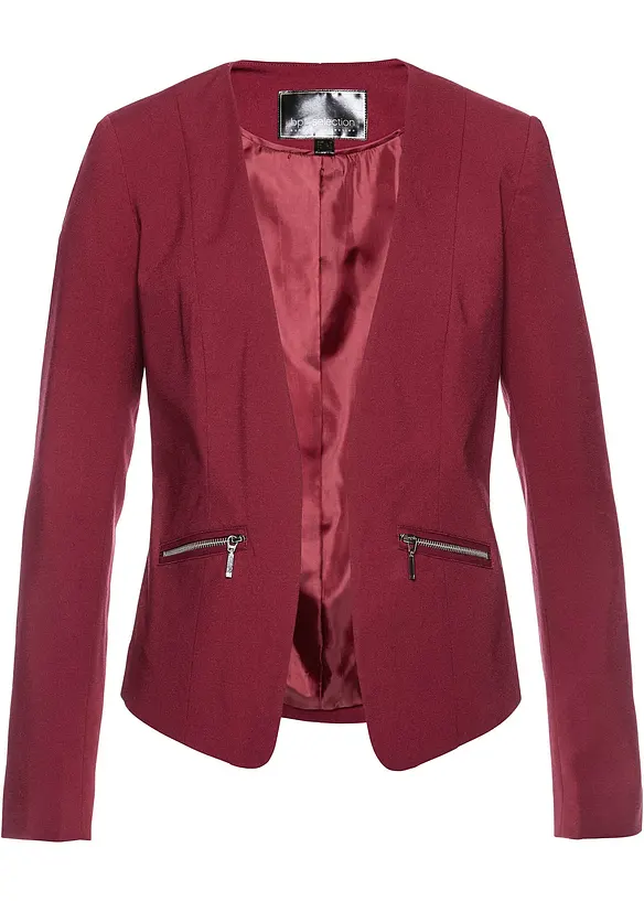 Kurzblazer in rot von vorne - bonprix