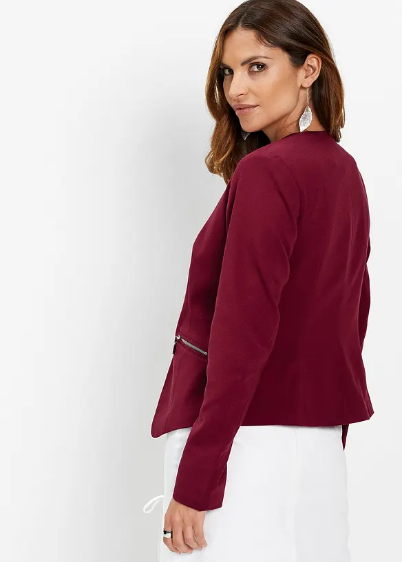 Kurzblazer in rot von hinten (im Anschnitt) - bonprix
