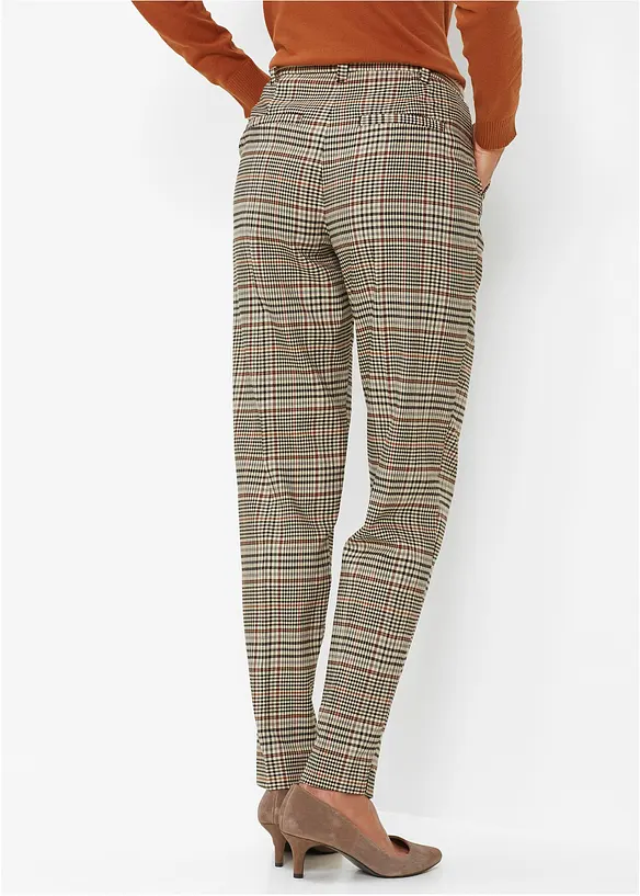 Stretch-Hose aus softem Viskose-Mix in braun von hinten - bonprix Stretch-Hose aus softem Viskose-Mix in braun von hinten - bonprix